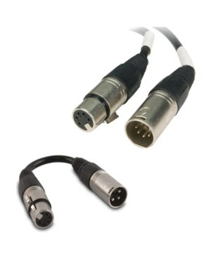 DMX cables and connectors
