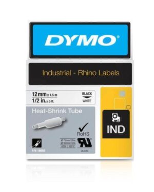 Dymo Rhno Tube Ht Shrk 12mm Wh