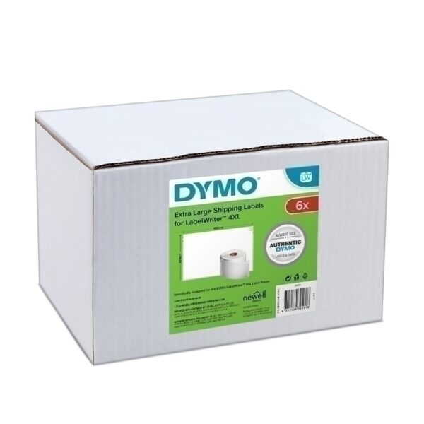 Dymo DY LW Shp Lbl 104x159mm Pk6