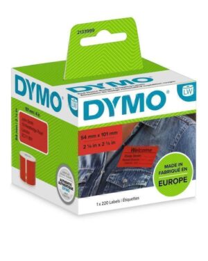Dymo LW Labels 54X101mm Red