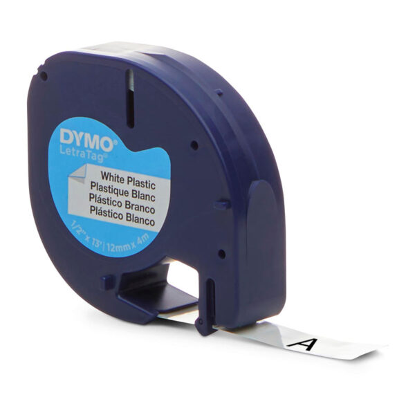 Dymo LT Plastic 12mm x 4m Whit - Image 3
