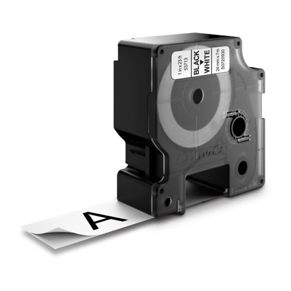 Dymo D1 Blk on Wht 24mmx7m Tape - Image 2