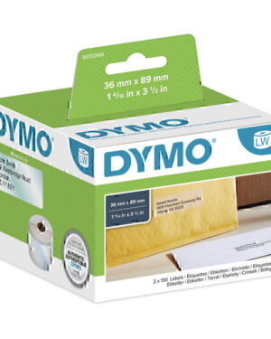 Dymo LW 36mm x 89mm Clear
