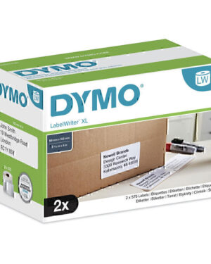 Dymo LW 102mm x 59mm White x2
