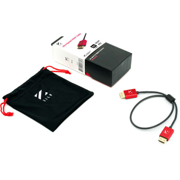 ZILR 8Kp60 Hyper Thin Ultra High-Speed HDMI Cable with Ethernet (45cm) - Image 3