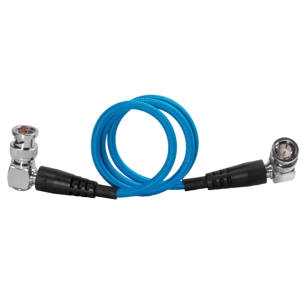 Kondor Blue 55cm (22") 12G SDI Right Angle Cable for 4K 60p Camera Monitors and Transmitters (Blue) - Image 2