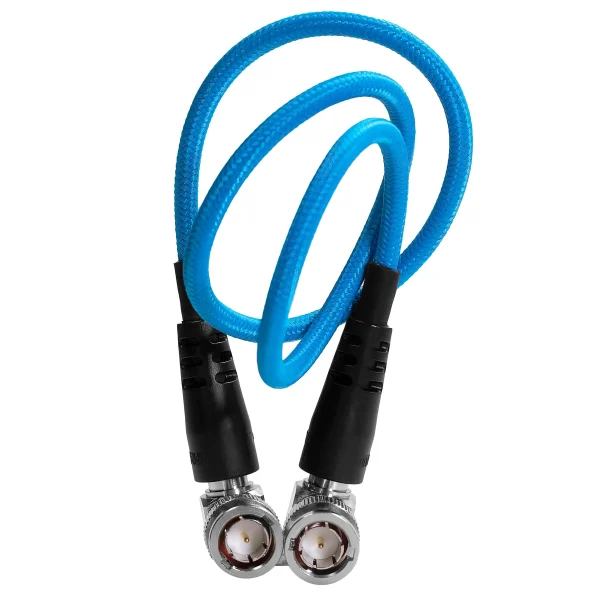 Kondor Blue 55cm (22") 12G SDI Right Angle Cable for 4K 60p Camera Monitors and Transmitters (Blue) - Image 3