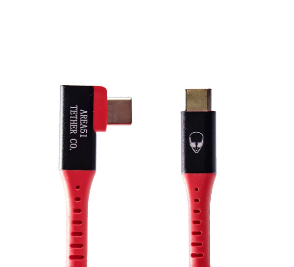 Area51 Los Alamos Pro+ USB-C Right Angle to USB-C Tether Cable 9.5m/31ft - Image 2