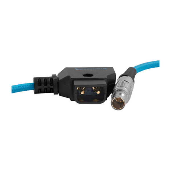 Kondor Blue D-Tap to LEMO 2-Pin 0B Male Power Cable Straight Blue - Image 2