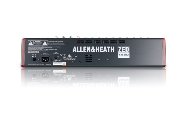 Allen & Heath ZED16FX ZED 10 mono/3 stereo ins, 4 aux, 3-band mid-sweep EQ, LR, USB IO, FX, optional rack mount - Image 2