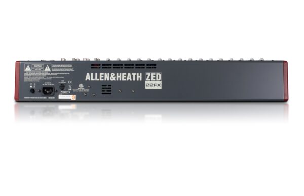 Allen & Heath ZED22FX ZED 16 mono/3 stereo ins, 4 aux, 3-band mid-sweep EQ, LR, USB IO, FX - Image 3