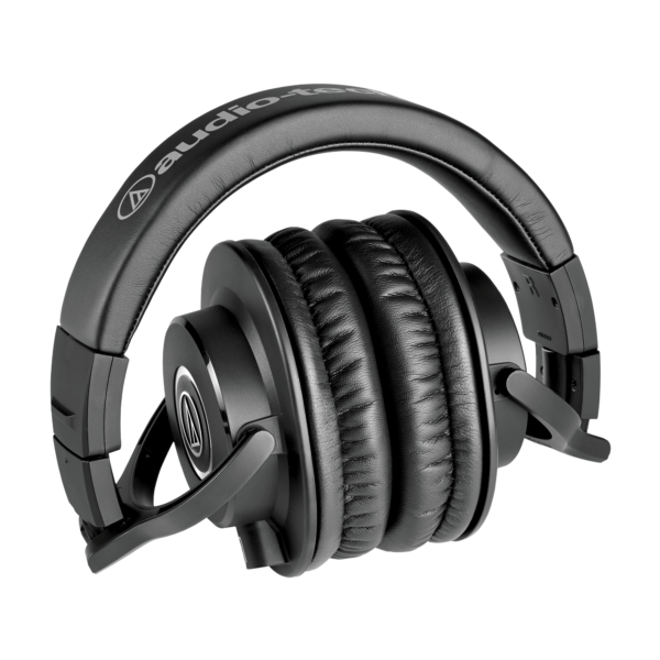 Audio-Technica ATH-M40x Studio closed back 'phones with 40mm drivers, 1,600mW power handling, 15-24,000Hz. Two cables - Image 2