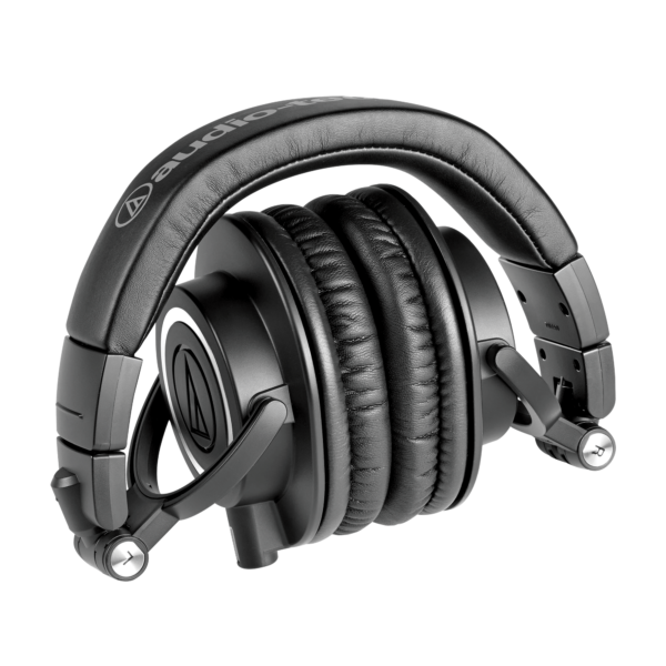 Audio-Technica ATH-M50xBK Premium studio 'phones with 45mm drivers, 1,600mW handling, 15-28,000Hz, three cables. Black - Image 2