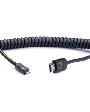 Atomos AtomFLEX HDMI (Type-A) Male to Micro-HDMI (Type-D) Male Coiled Cable (30 to 60cm) ATOM4K60C1