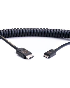 Atomos AtomFLEX HDMI (Type-A) Male to Mini-HDMI (Type-C) Male Coiled Cable (30 to 60cm) ATOM4K60C3