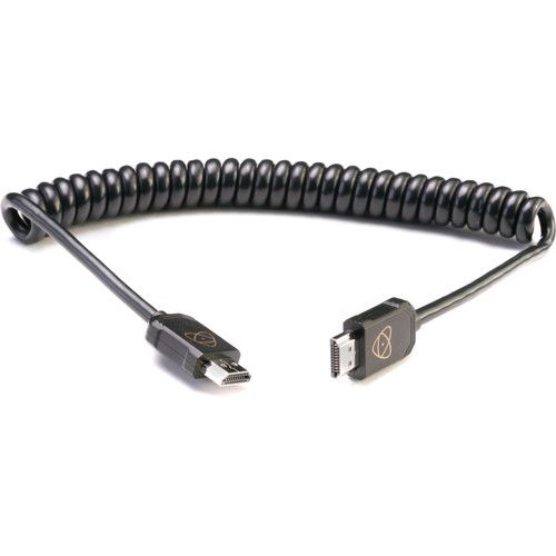 Atomos AtomFLEX HDMI (Type-A) Male to HDMI (Type-A) Male Coiled Cable (30 to 60cm) ATOM4K60C5