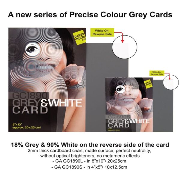 Danes-Picta GC1890 Grey Card / White Card - Small 4x5 - Image 2
