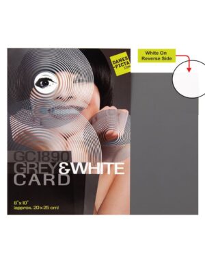 Danes-Picta GC1890 Grey Card / White Card - Large 8x10"