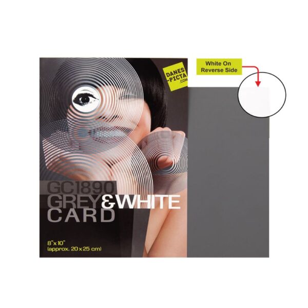 Danes-Picta GC1890 Grey Card / White Card - Large 8x10"