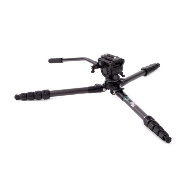 3 Legged Thing Legends Jay Carbon Fibre Levelling Base Tripod with AirHed Cine DARKNESS - Image 4