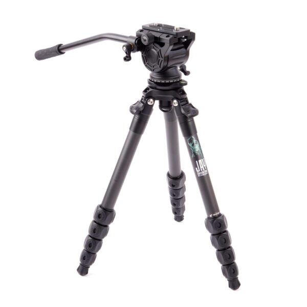 3 Legged Thing Legends Jay Carbon Fibre Levelling Base Tripod with AirHed Cine DARKNESS