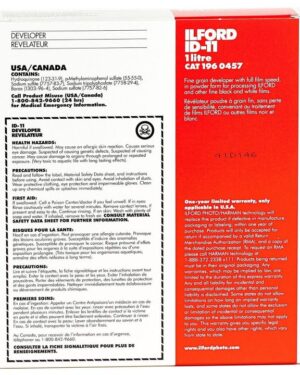 Ilford ID-11 Fine Grain Film Developer 1L