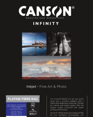 Canson Platine Fibre Rag 310gsm A4 25 Sheets