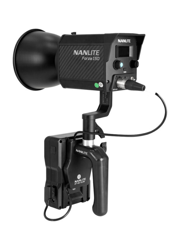 Nanlite BT-BG-XLR4 V-Mount Battery Grip for Forza 150/150B with 4 pin XLR - Image 3