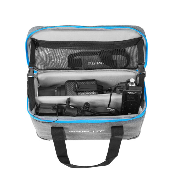 Nanlite Forza 60 II monolight 5600K LED light with Battery Handle and Bowens adaptor - Image 7