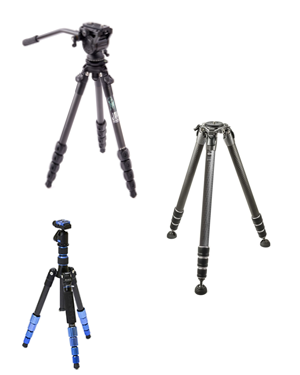Photo tripod legs and systems