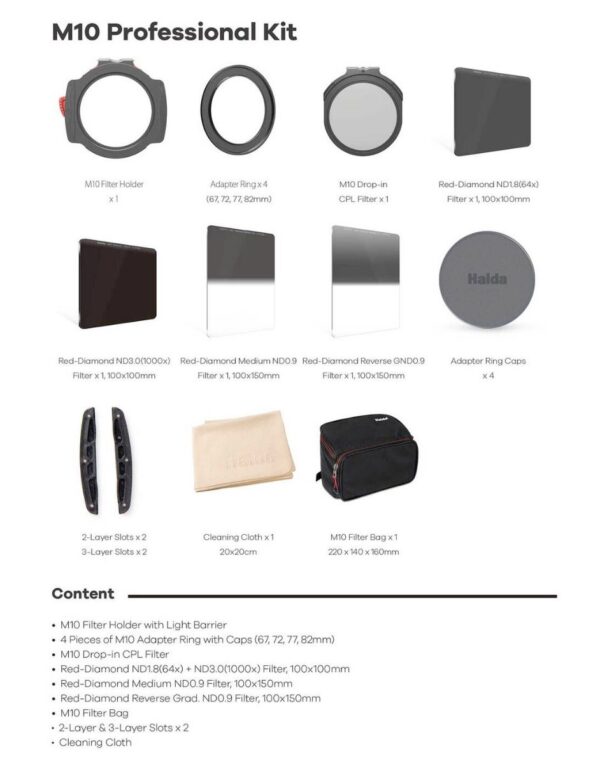 Haida M10 Professional Filter Kit