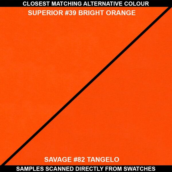 Superior Seamless 39 Bright Orange Background Paper Roll 1.35m - Image 2