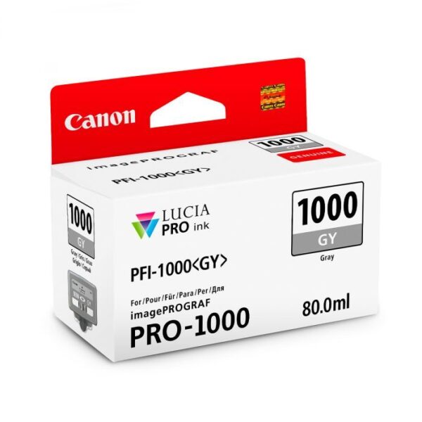 Canon Pro 1000 PFI-1000GY Grey Ink Tank 80ml