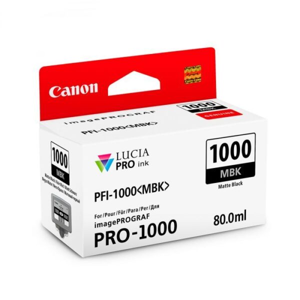 Canon Pro 1000 PFI-1000MBK Matte Black Ink Tank 80ml