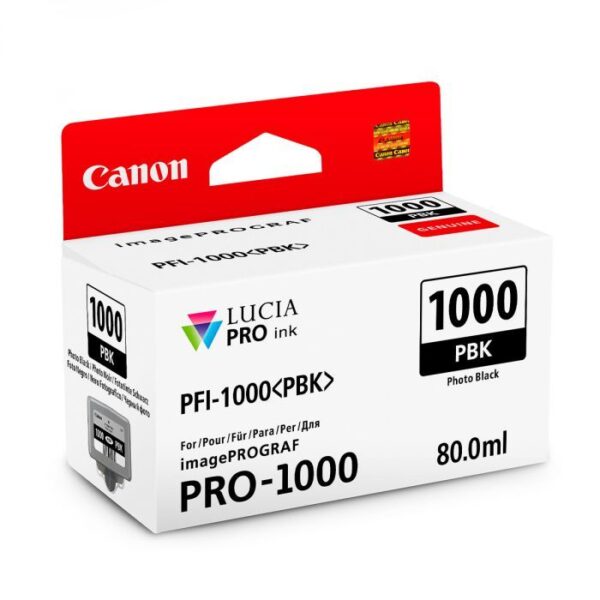 Canon Pro 1000 PFI-1000PBK Photo Black Ink Tank 80ml