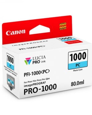 Canon Pro 1000 PFI-1000PC Photo Cyan Ink 80ml