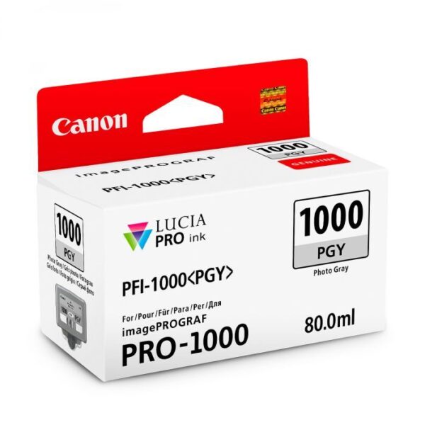 Canon Pro 1000 PFI-1000PGY Photo Grey Ink Tank 80ml