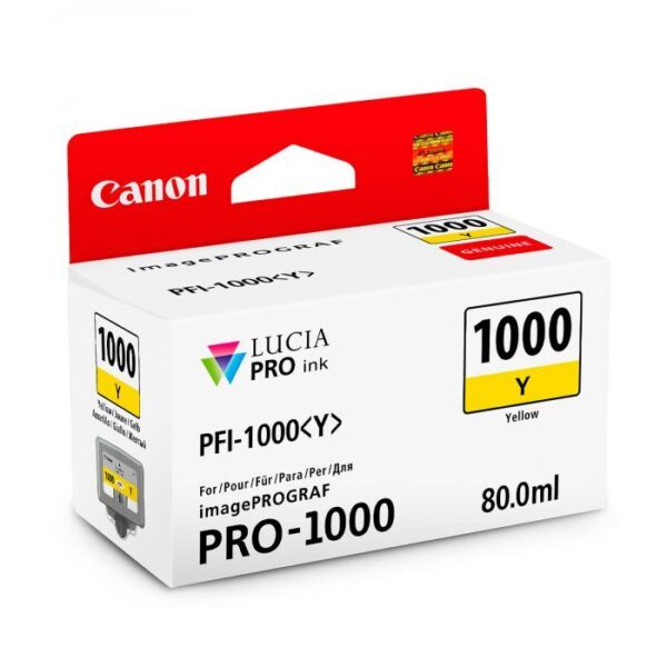 Canon Pro 1000 PFI-1000Y Yellow Ink Tank 80ml