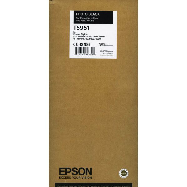 Epson Photo Black ink Pro 7900 / 9900 / 7890 / 9890 (350ml) T5961