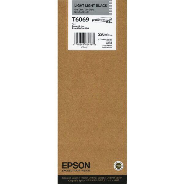 Epson Light Light Black Ink Pro 4800/4880 (220ml) T6069