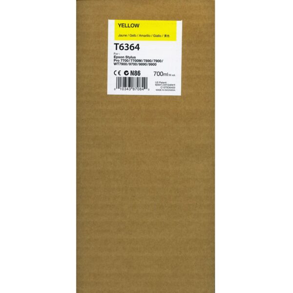 Epson Yellow ink Pro 7900 / 9900 / 7890 / 9890 (700ml) T6364