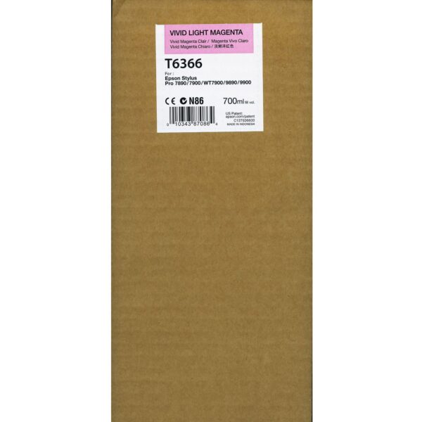 Epson Vivid Light Megenta ink Pro 7900 / 9900 / 7890 / 9890 (700ml) T6366