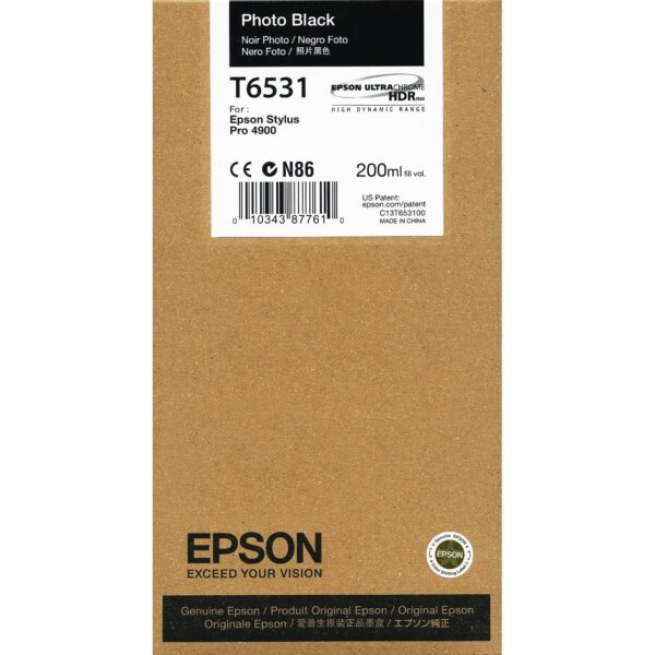 Epson 4900 Photo Black - 200ml T6531