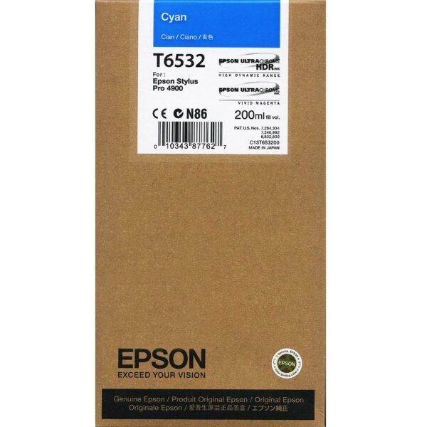 Epson 4900 Cyan - 200ml T6532
