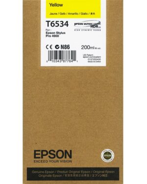Epson 4900 Yellow Ink - 200ml T6534