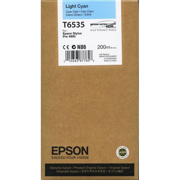 Epson 4900 Light Cyan Ink - 200ml T6535