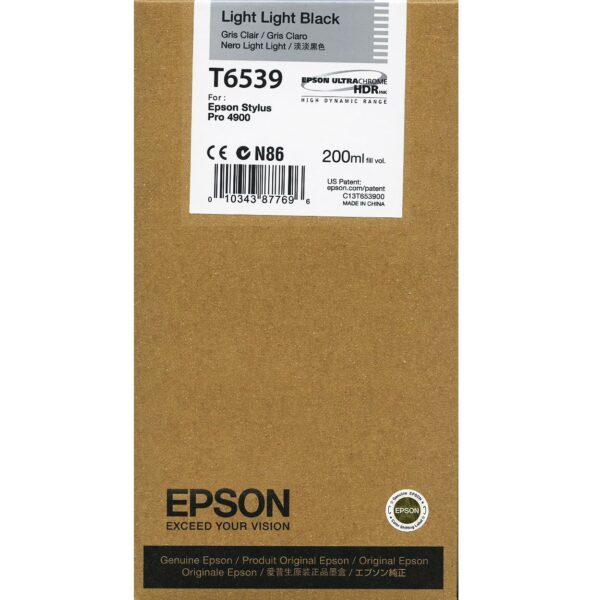 Epson 4900 Light Light Black Ink - 200ml T6539