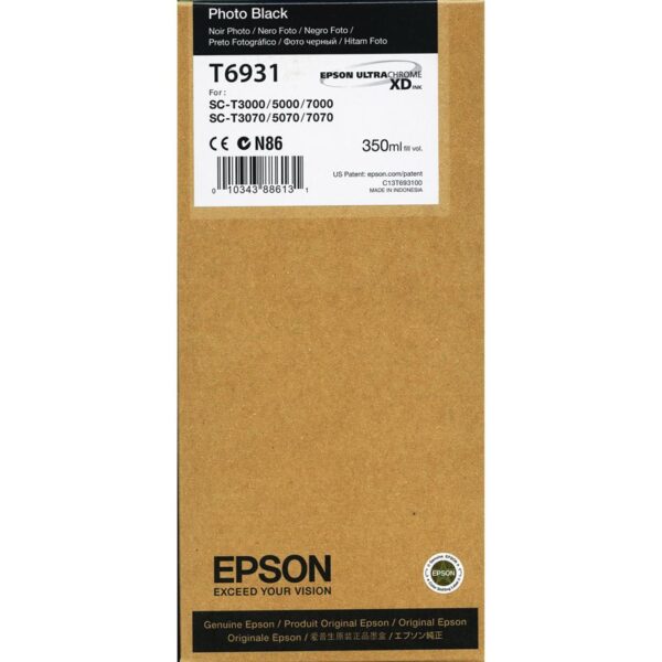 Epson T6931 for SC-T3000/T5000/T7000 350ml Photo Black Ink