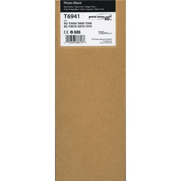 Epson T6941 for SC-T3000/T5000/T7000 700ml Photo Black Ink