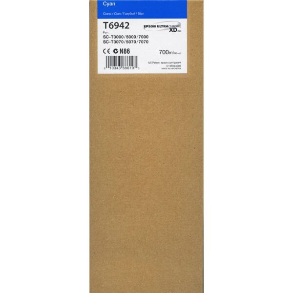 Epson T6942 for SC-T3000/T5000/T7000 700ml Cyan Ink